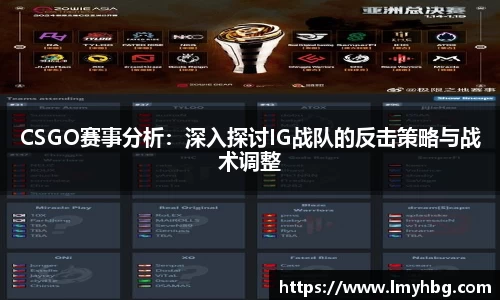 CSGO赛事分析:深入探讨IG战队的反击策略与战术调整
